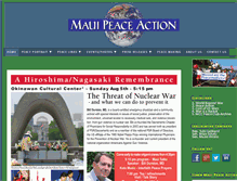 Tablet Screenshot of mauipeace.org